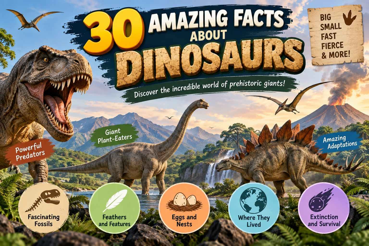 30 Amazing Facts About Dinosaurs