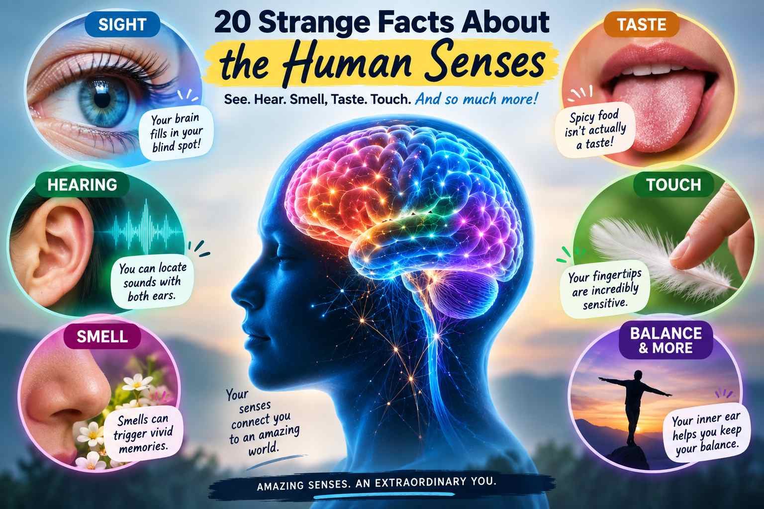 20 Strange Facts About the Human Senses