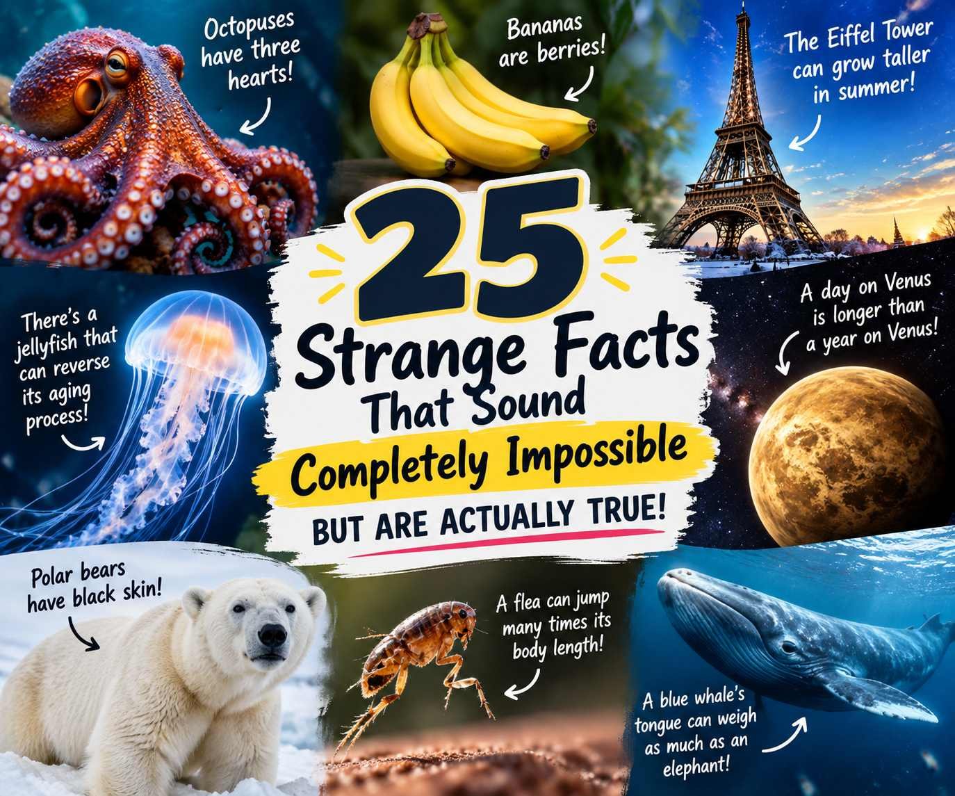 25 Strange Facts That Sound Completely Impossible